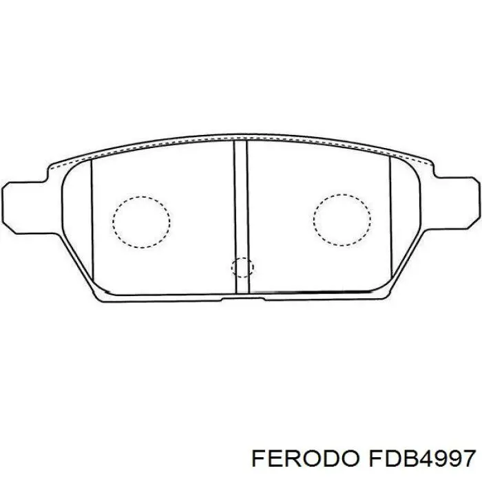 FDB4997 Ferodo колодки гальмові задні, дискові