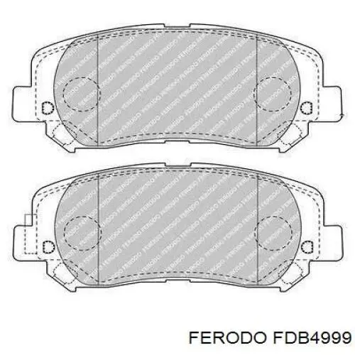 FDB4999 Ferodo колодки гальмівні передні, дискові