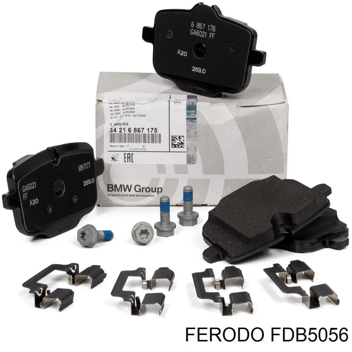 Задні гальмівні колодки FDB5056 Ferodo