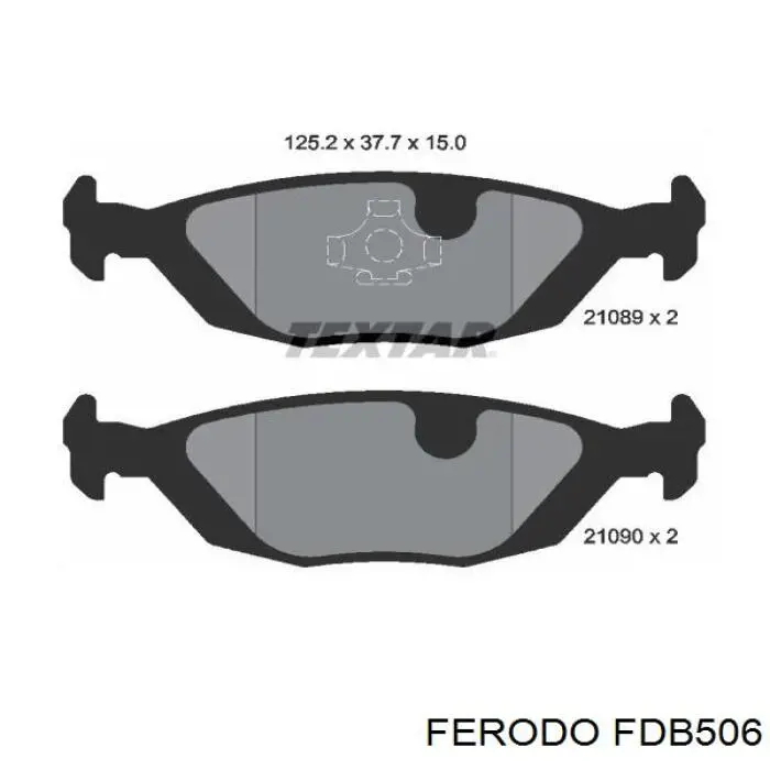 Купити FDB506 Ferodo Задні колодки