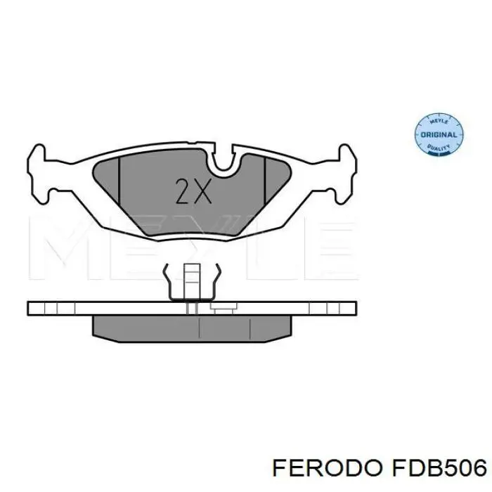 Задні гальмівні колодки Ferodo FDB506 ціна, від 17.26 USD