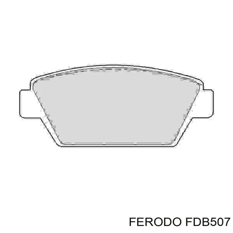 Задні гальмівні колодки FDB507 Ferodo