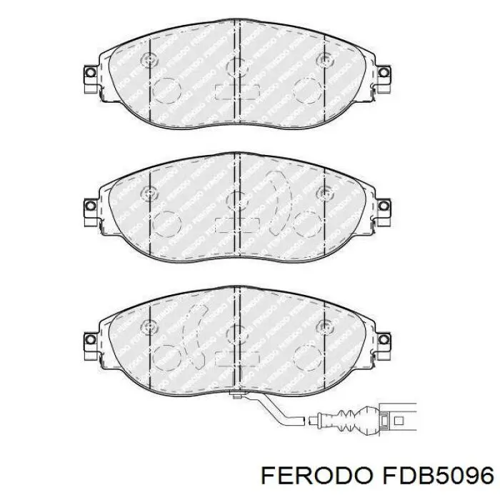 Купити FDB5096 Ferodo Колодки гальмівні передні, дискові