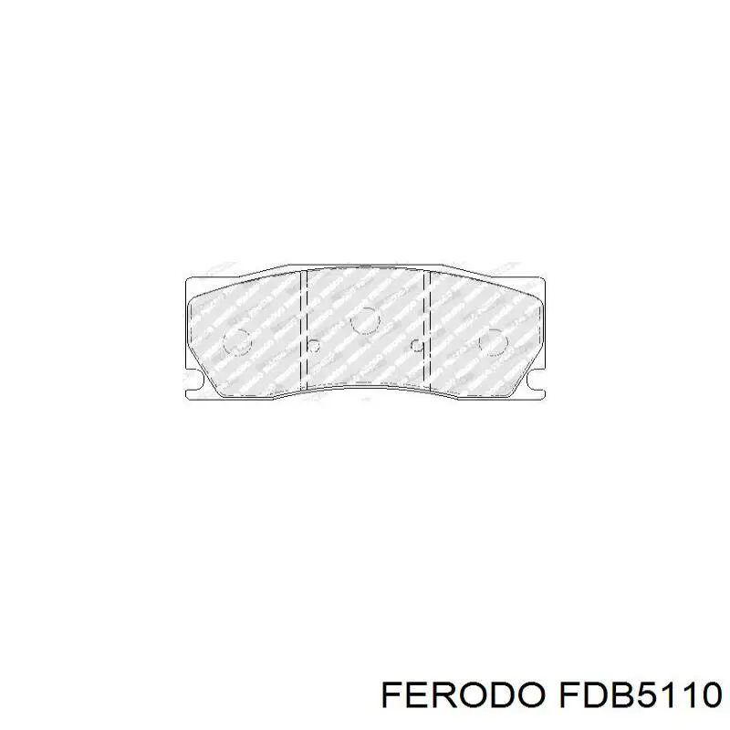 Колодки гальмівні передні, дискові FDB5110 Ferodo