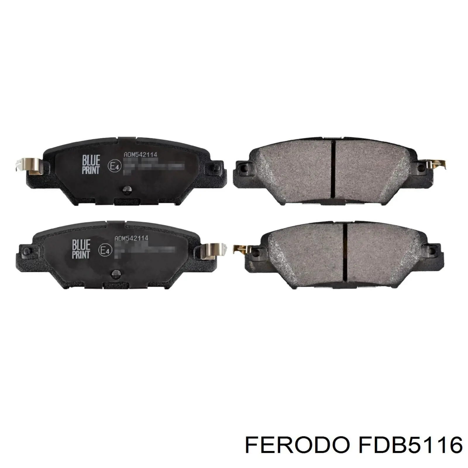 Задні гальмівні колодки Ferodo FDB5116 ціна, від 36.32 USD