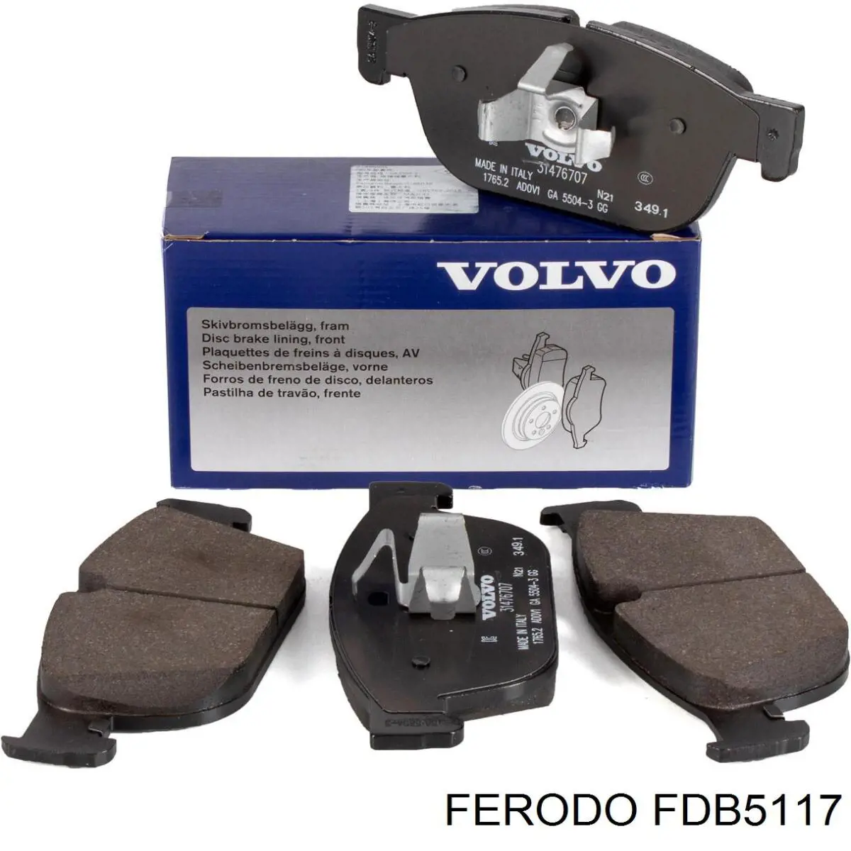Передні тормозні колодки FDB5117 Ferodo