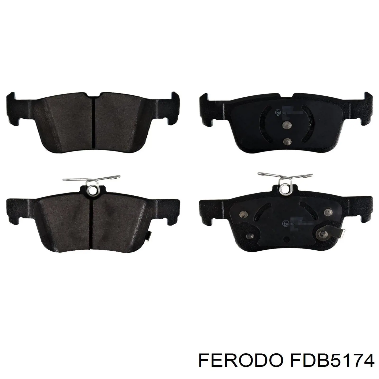 FDB5174 Ferodo Колодки гальмівні задні, дискові