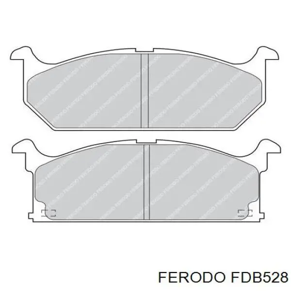 Передні тормозні колодки FDB528 Ferodo