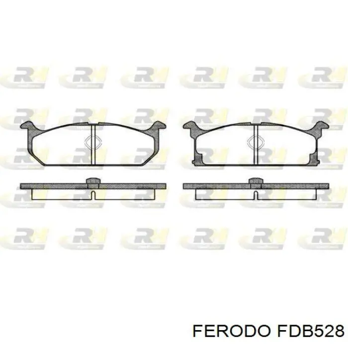 Гальмівні колодки Ferodo FDB528 ціна, від 11.50 USD