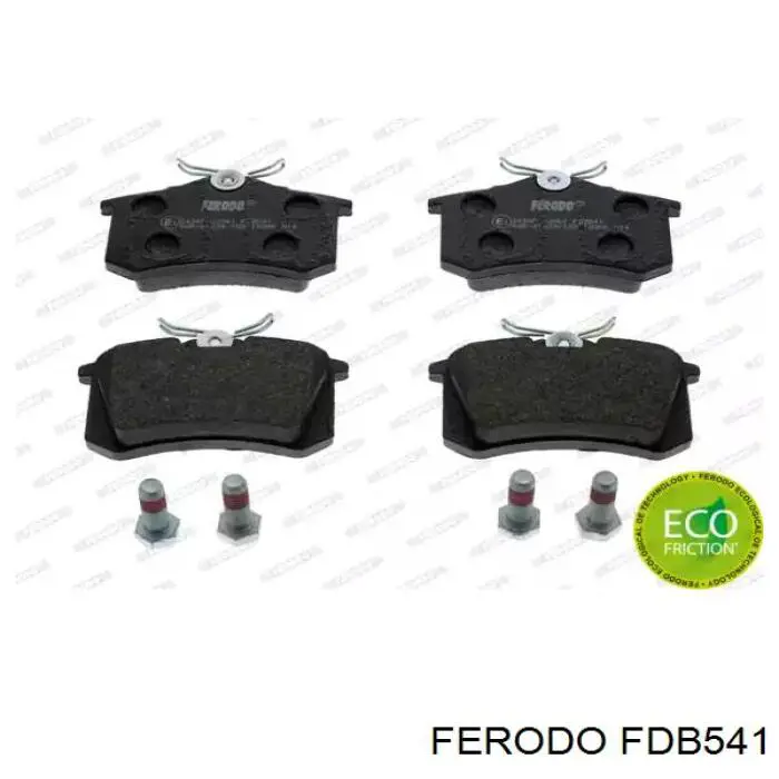 FDB541 Ferodo колодки гальмові задні, дискові