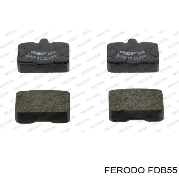 Передні тормозні колодки FDB55 Ferodo