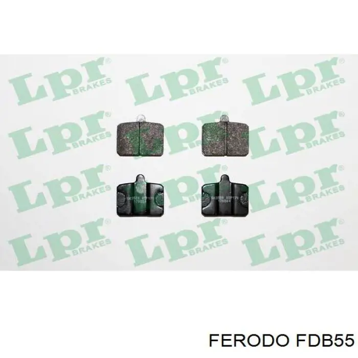 Гальмівні колодки Ferodo FDB55 ціна, від 16.05 USD