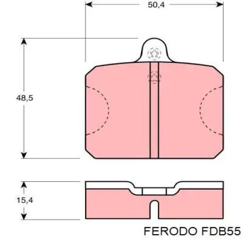 Купити FDB55 Ferodo Колодки гальмівні передні, дискові