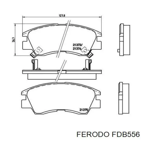 Тормозні колодки Ferodo FDB556