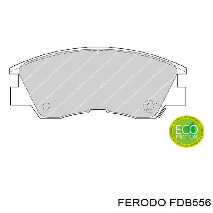 FDB556 Ferodo колодки гальмівні передні, дискові
