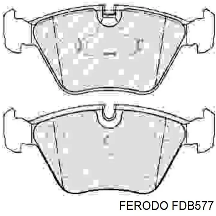 FDB577 Ferodo Передні гальмівні колодки