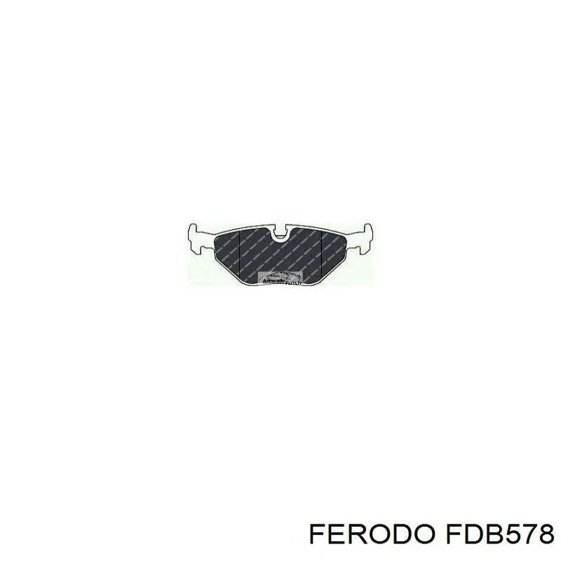 Задні гальмівні колодки Ferodo FDB578 ціна, від 19.09 USD