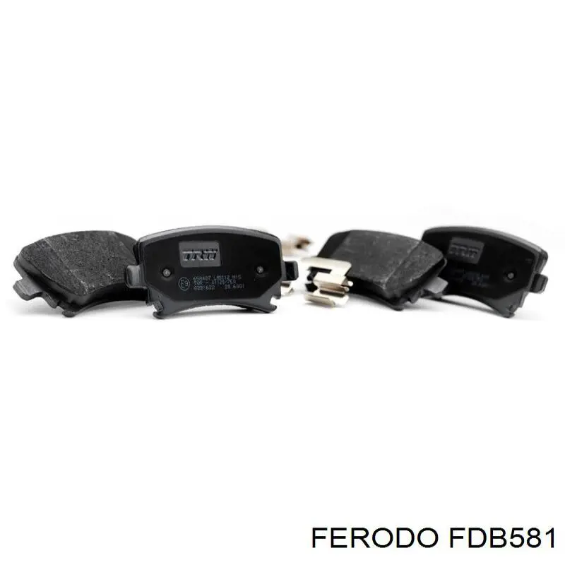Передні тормозні колодки FDB581 Ferodo