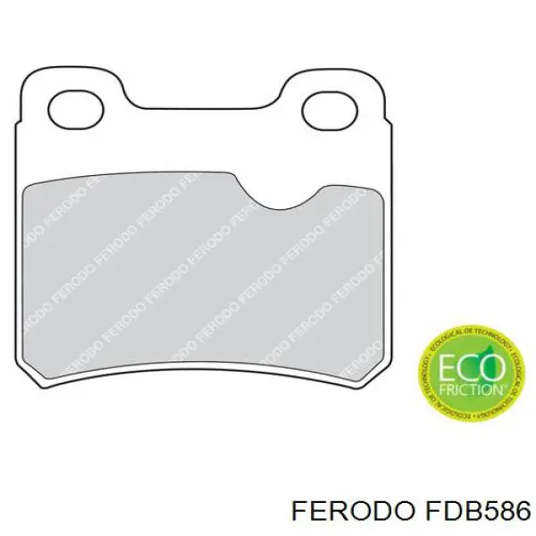 FDB586 Ferodo колодки гальмові задні, дискові