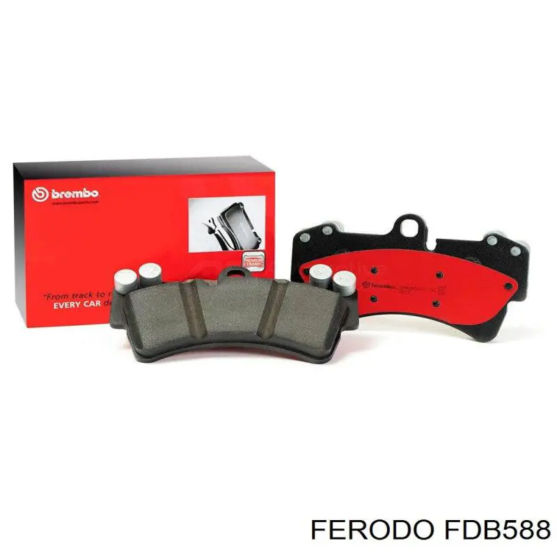 FDB588 Ferodo колодки гальмівні передні, дискові
