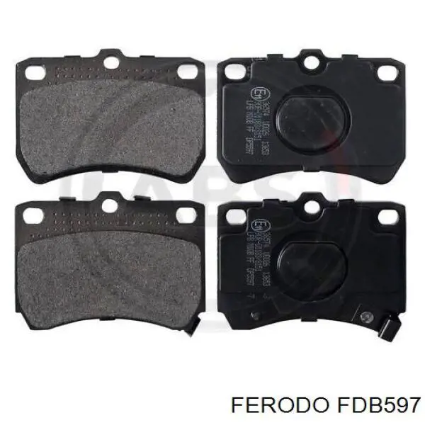 FDB597 Ferodo колодки гальмівні передні, дискові