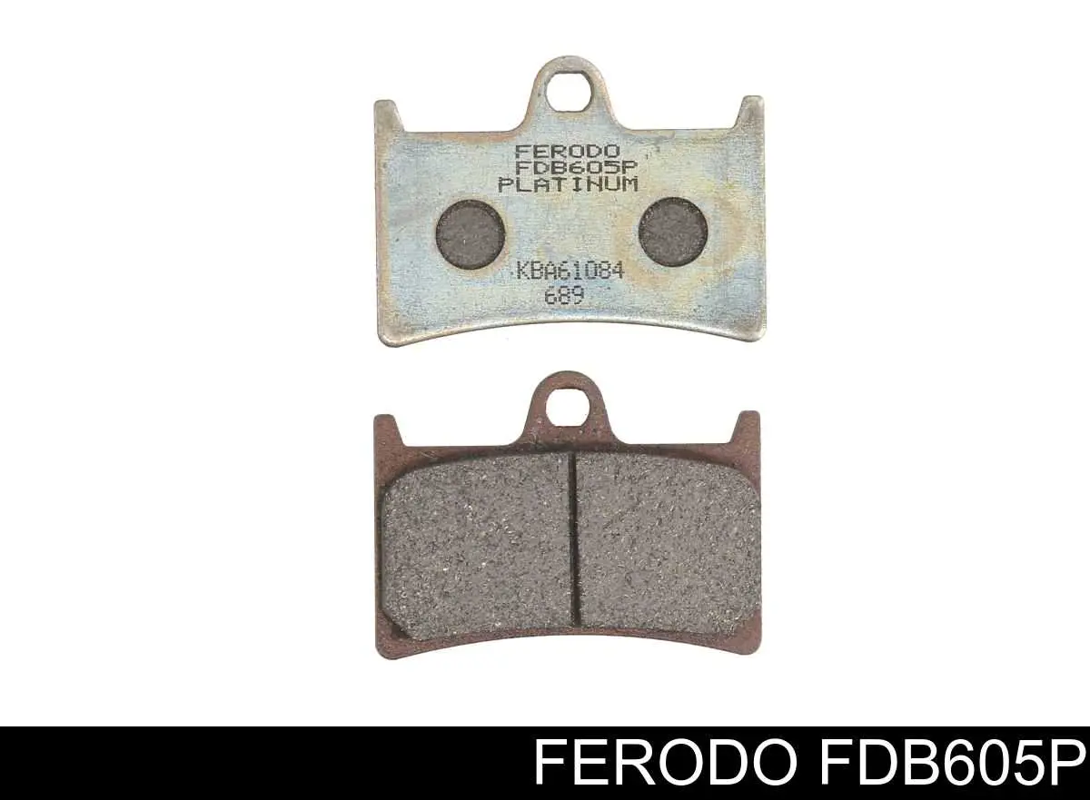 FDB605P Ferodo Передні гальмівні колодки