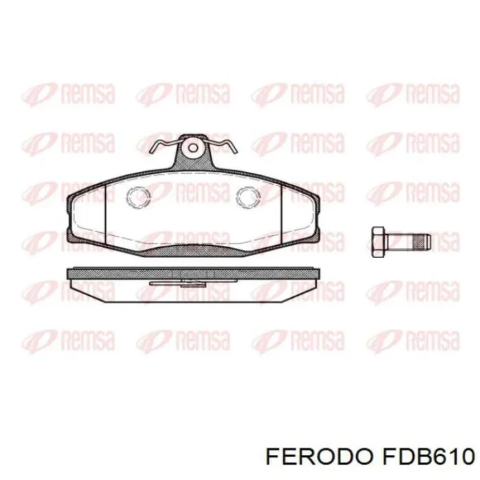 Гальмівні колодки Ferodo FDB610 ціна, від 15.83 USD