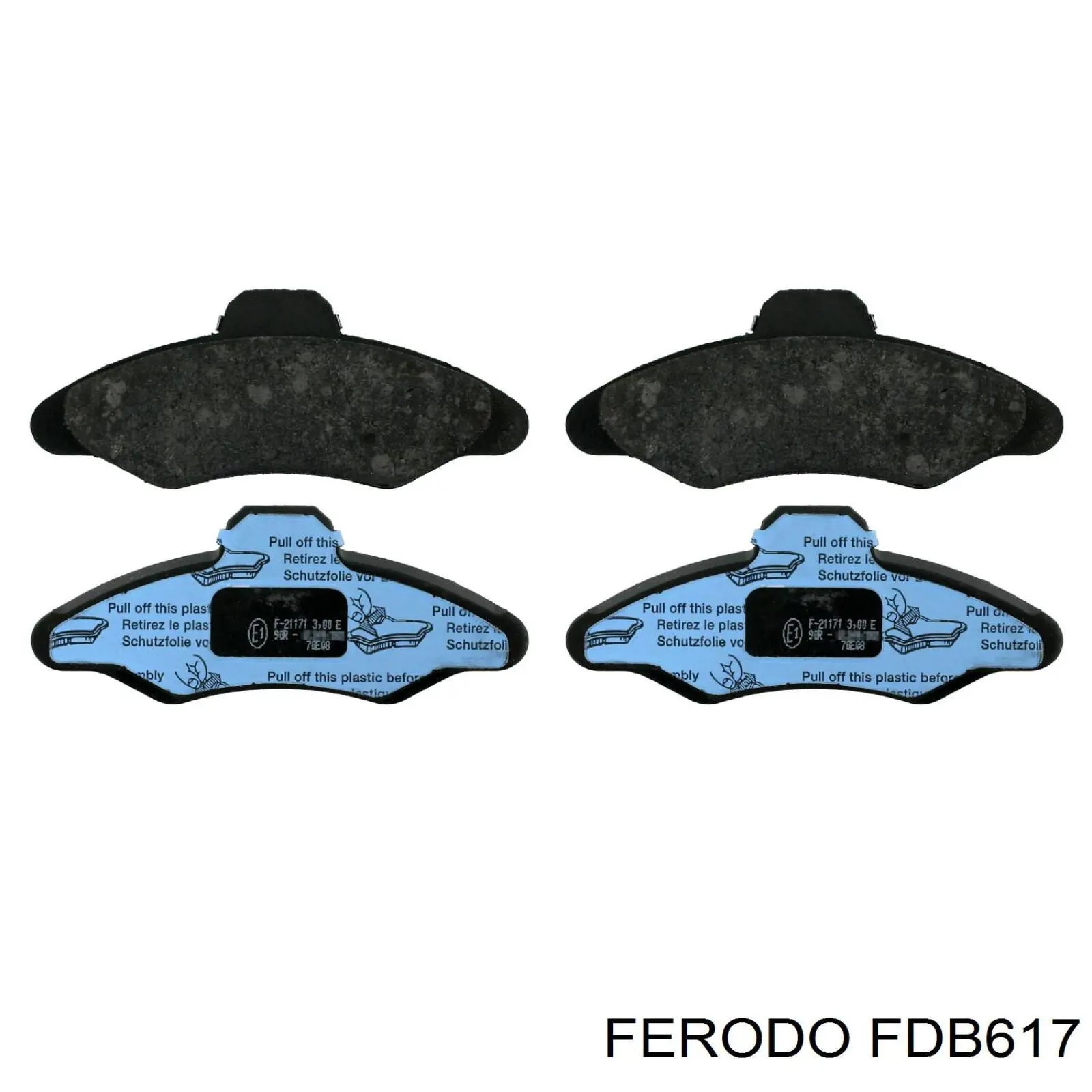 FDB617 Ferodo колодки гальмівні передні, дискові