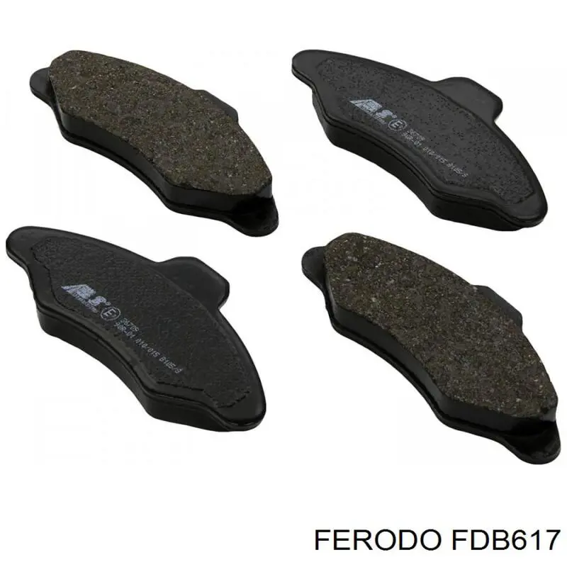 Гальмівні колодки Ferodo FDB617 ціна, від 13.31 USD