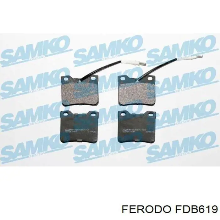 Купити FDB619 Ferodo Задні колодки