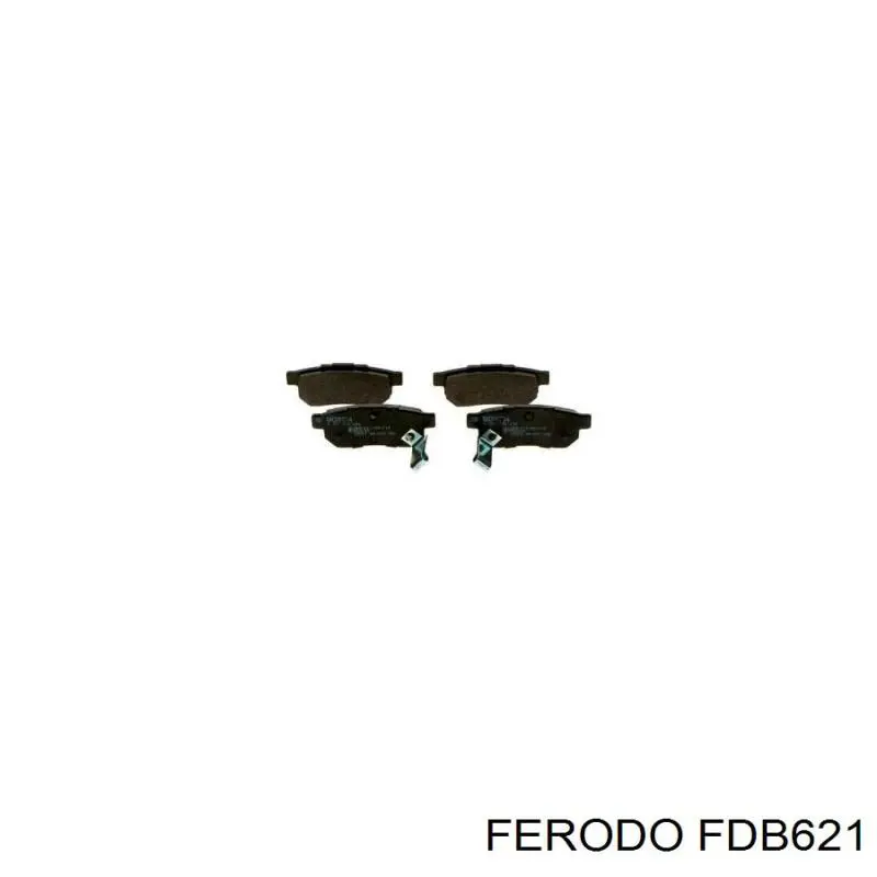 FDB621 Ferodo Колодки гальмівні задні, дискові