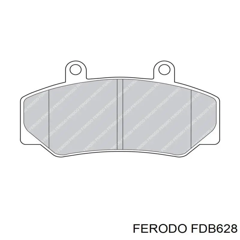 FDB628 Ferodo колодки гальмівні передні, дискові