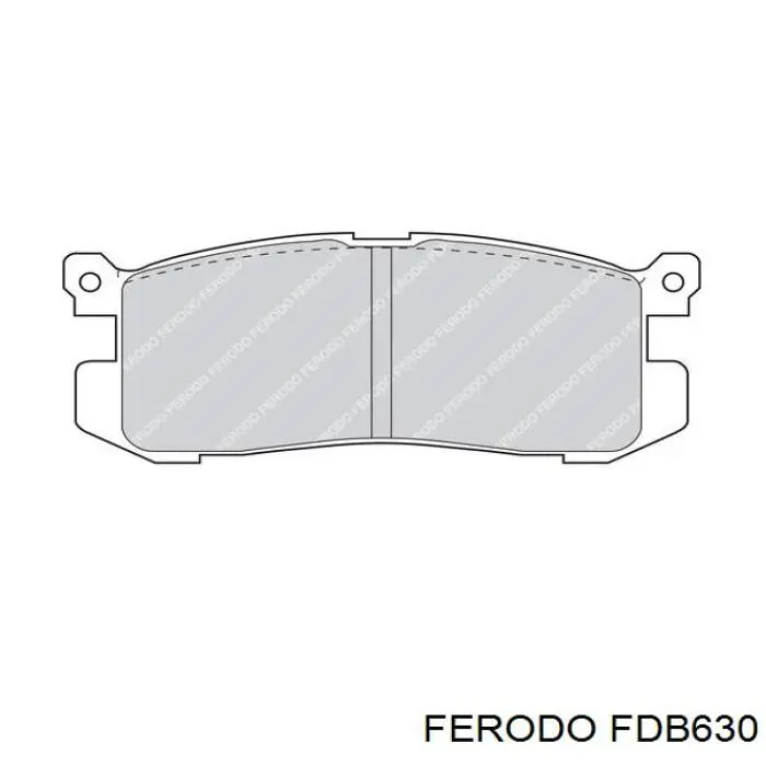 Задні гальмівні колодки FDB630 Ferodo