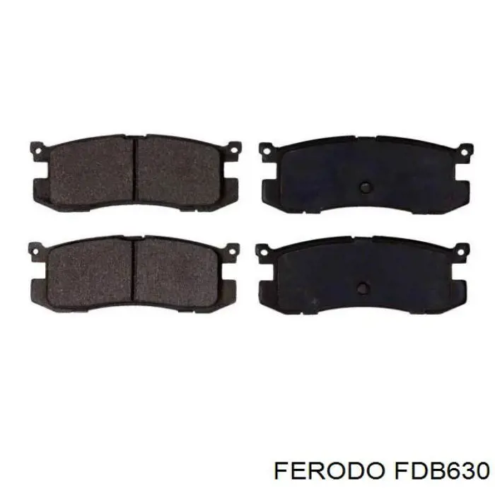 FDB630 Ferodo Колодки гальмівні задні, дискові