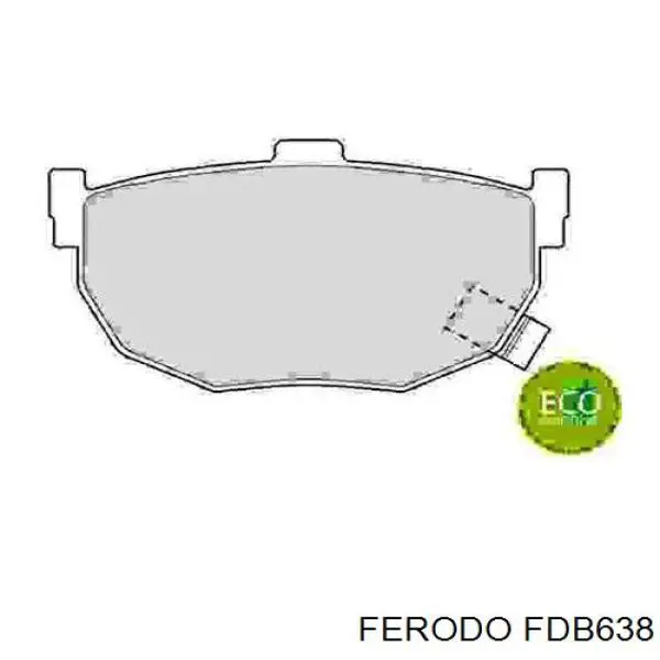 FDB638 Ferodo колодки гальмові задні, дискові