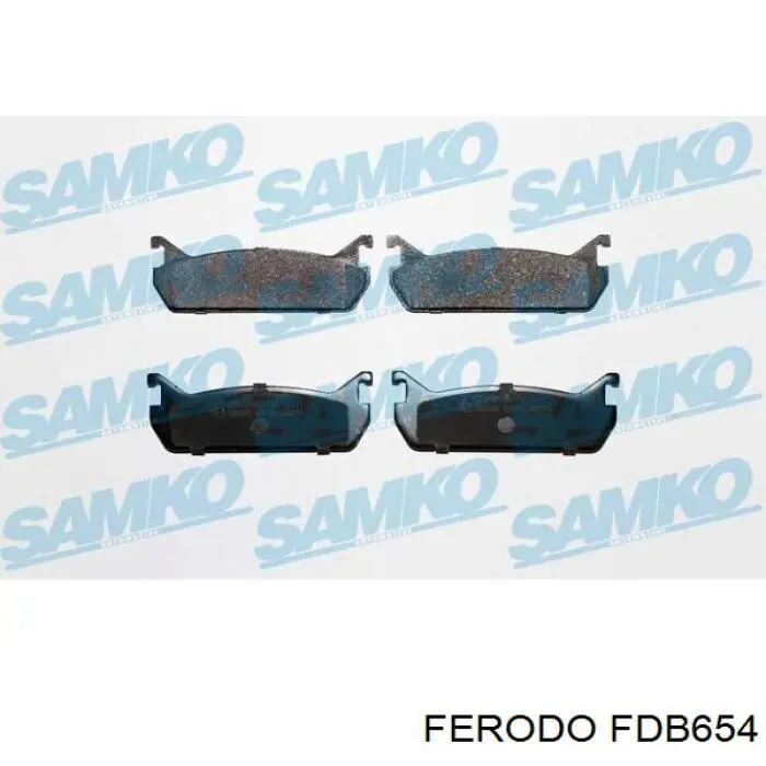 Задні гальмівні колодки Ferodo FDB654 ціна, від 13.78 USD