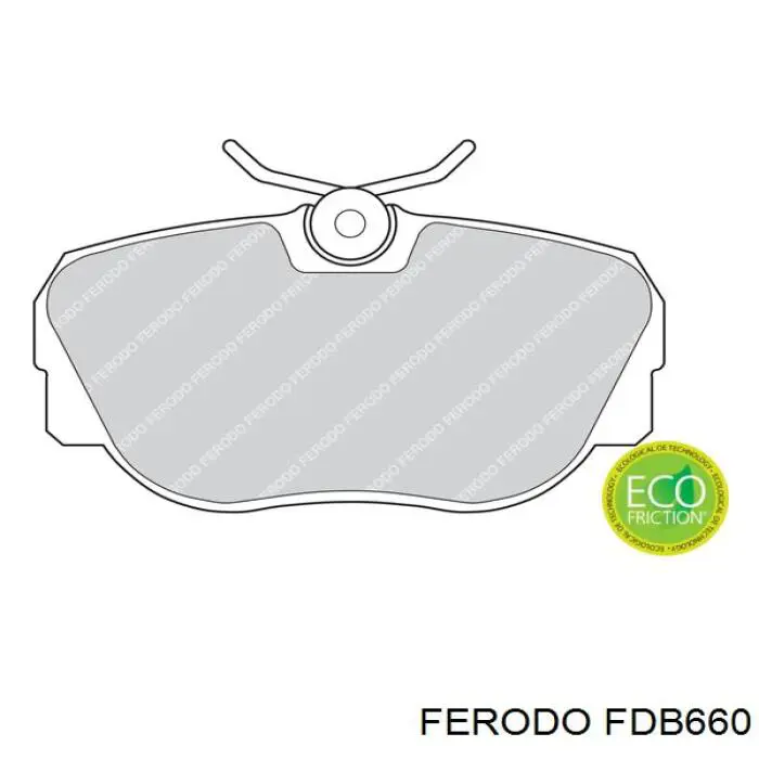 Гальмівні колодки Ferodo FDB660 ціна, від 19.73 USD