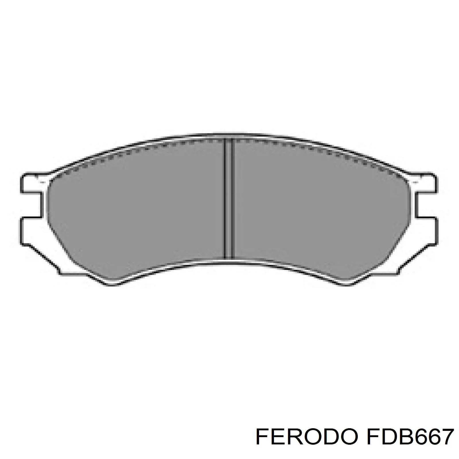 Гальмівні колодки Ferodo FDB667 ціна, від 17.74 USD