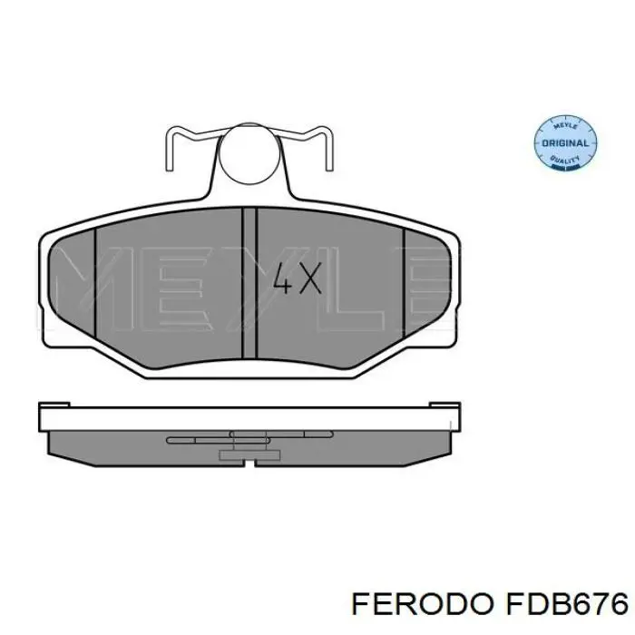 Купити FDB676 Ferodo Задні колодки