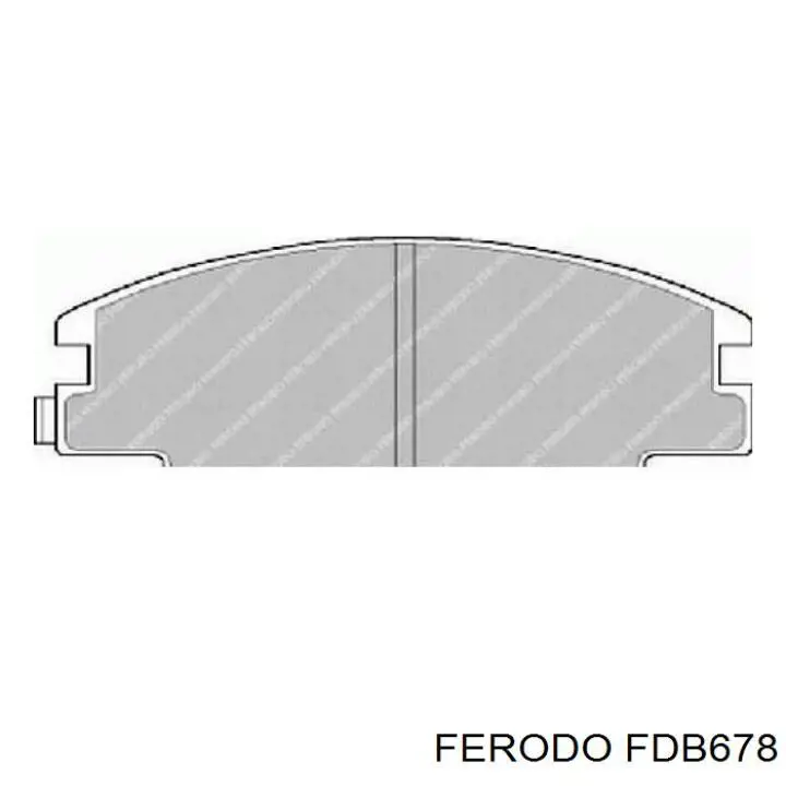 FDB678 Ferodo колодки гальмівні передні, дискові