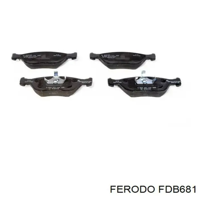 Передні тормозні колодки FDB681 Ferodo