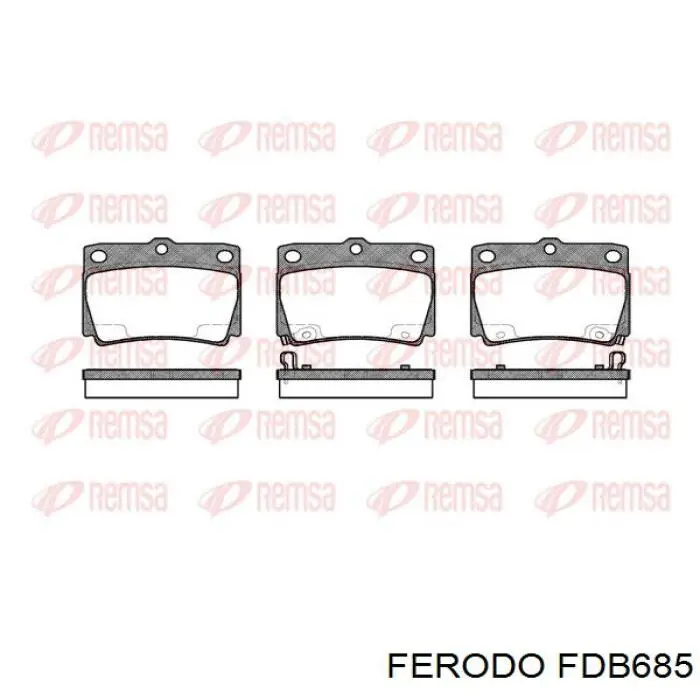 FDB685 Ferodo колодки гальмівні передні, дискові
