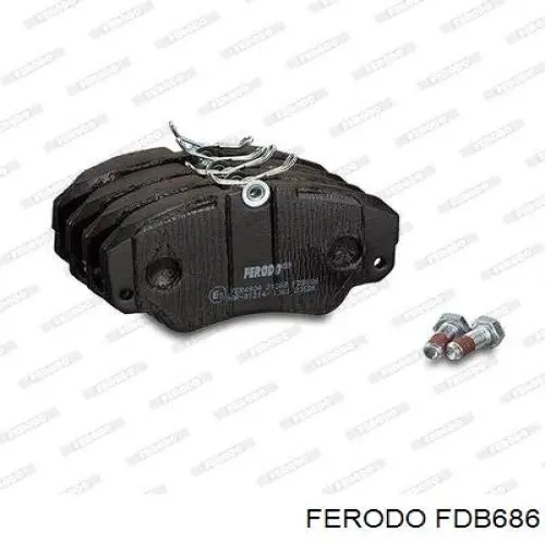 Гальмівні колодки Ferodo FDB686 ціна, від 21.21 USD