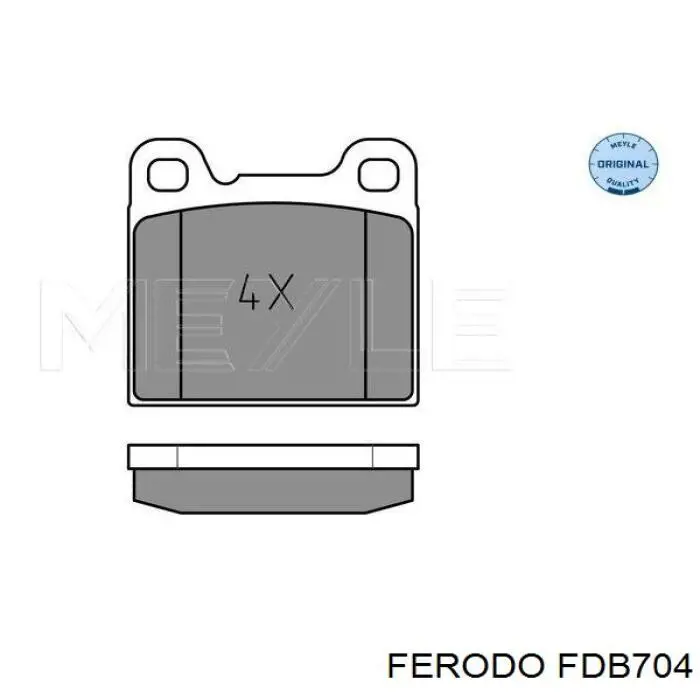 Задні гальмівні колодки Ferodo FDB704 ціна, від 15.95 USD