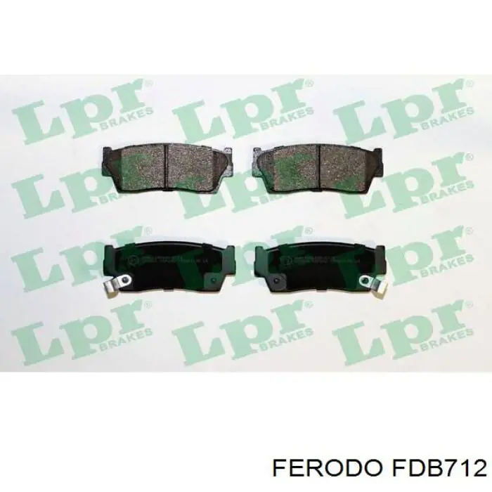 Гальмівні колодки Ferodo FDB712 ціна, від 14.08 USD
