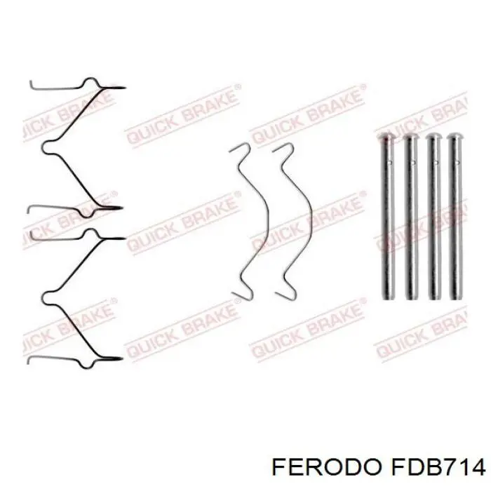 FDB714 Ferodo колодки гальмівні передні, дискові