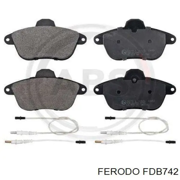 FDB742 Ferodo Передні гальмівні колодки