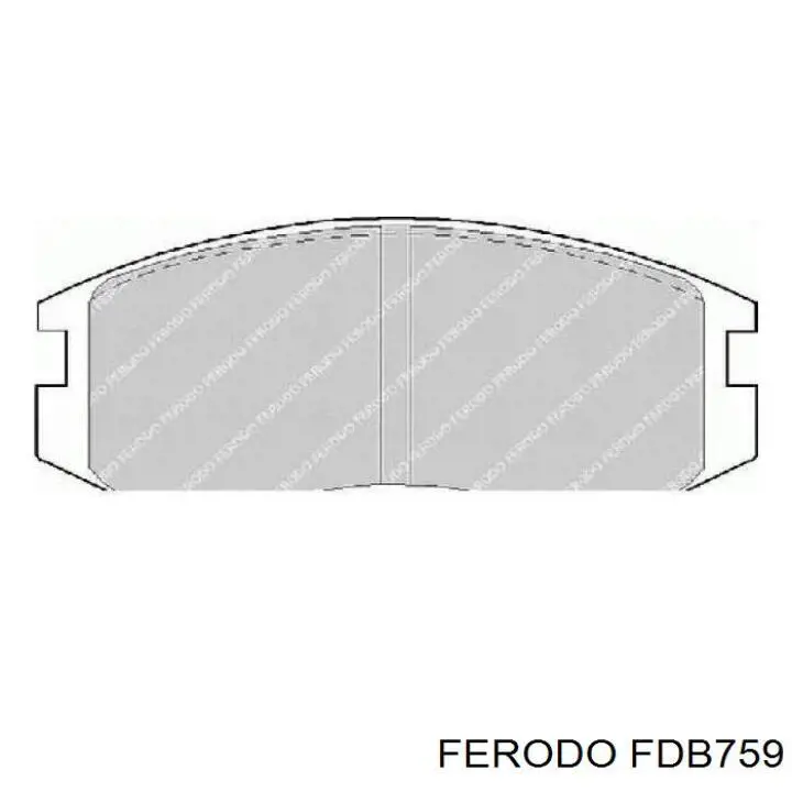 FDB759 Ferodo колодки гальмівні передні, дискові