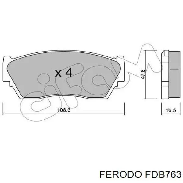 Тормозні колодки Ferodo FDB763
