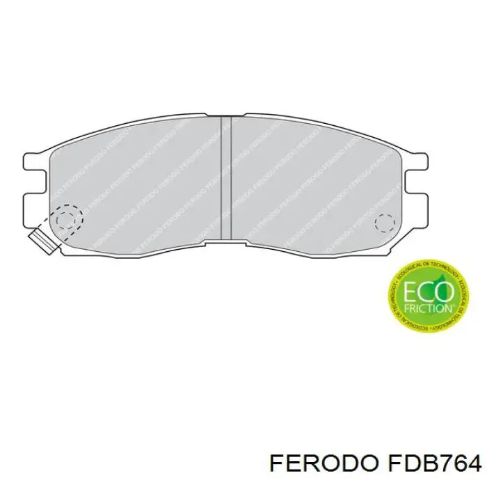 FDB764 Ferodo колодки гальмівні передні, дискові